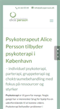 Mobile Screenshot of alicepersson.dk